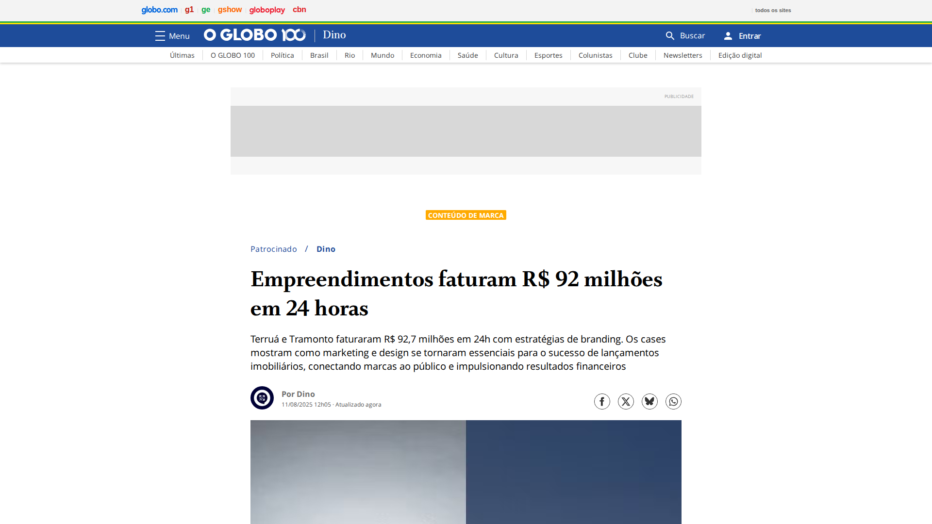 Notícia de O Globo