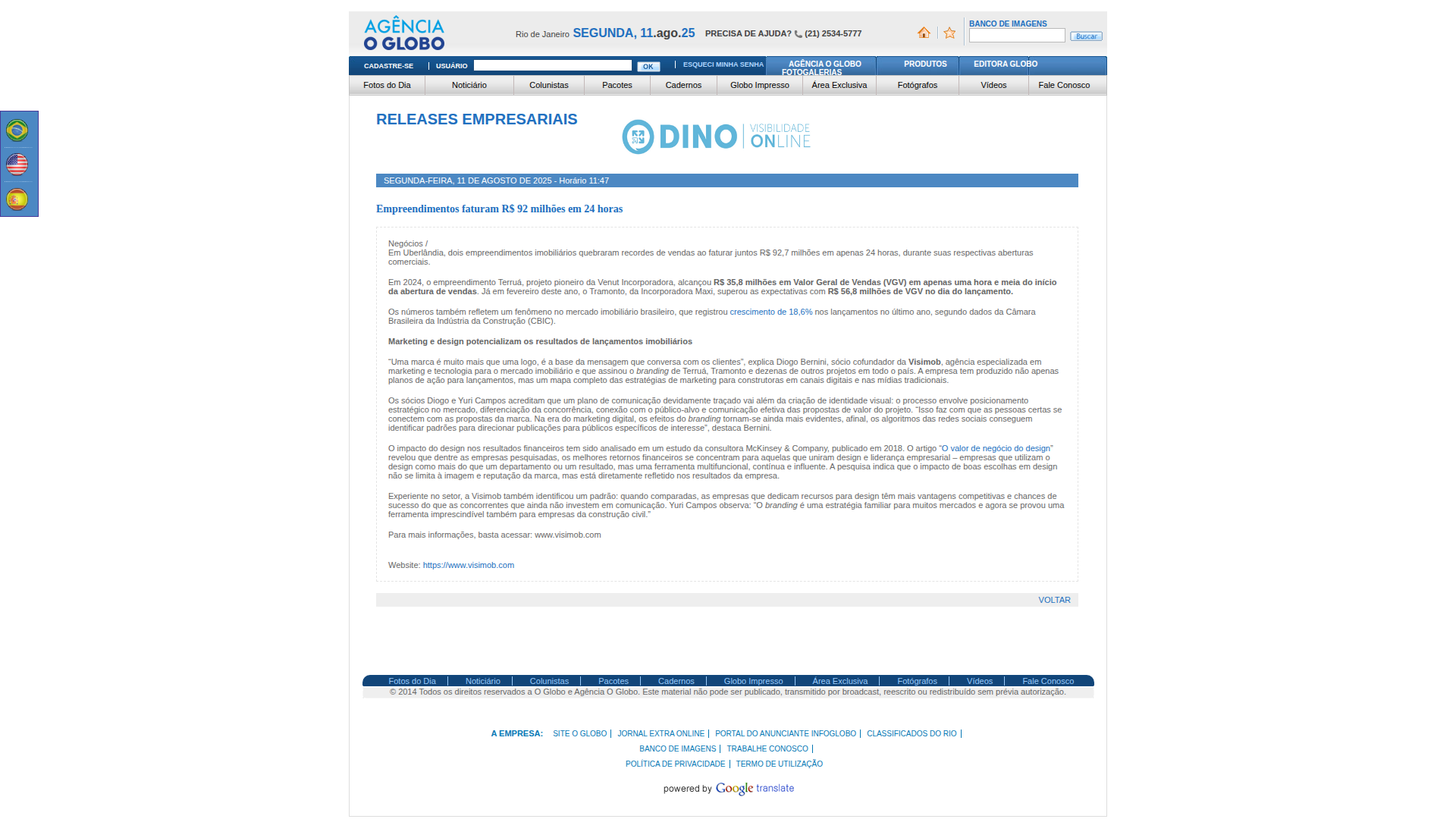News from Agência O GLOBO