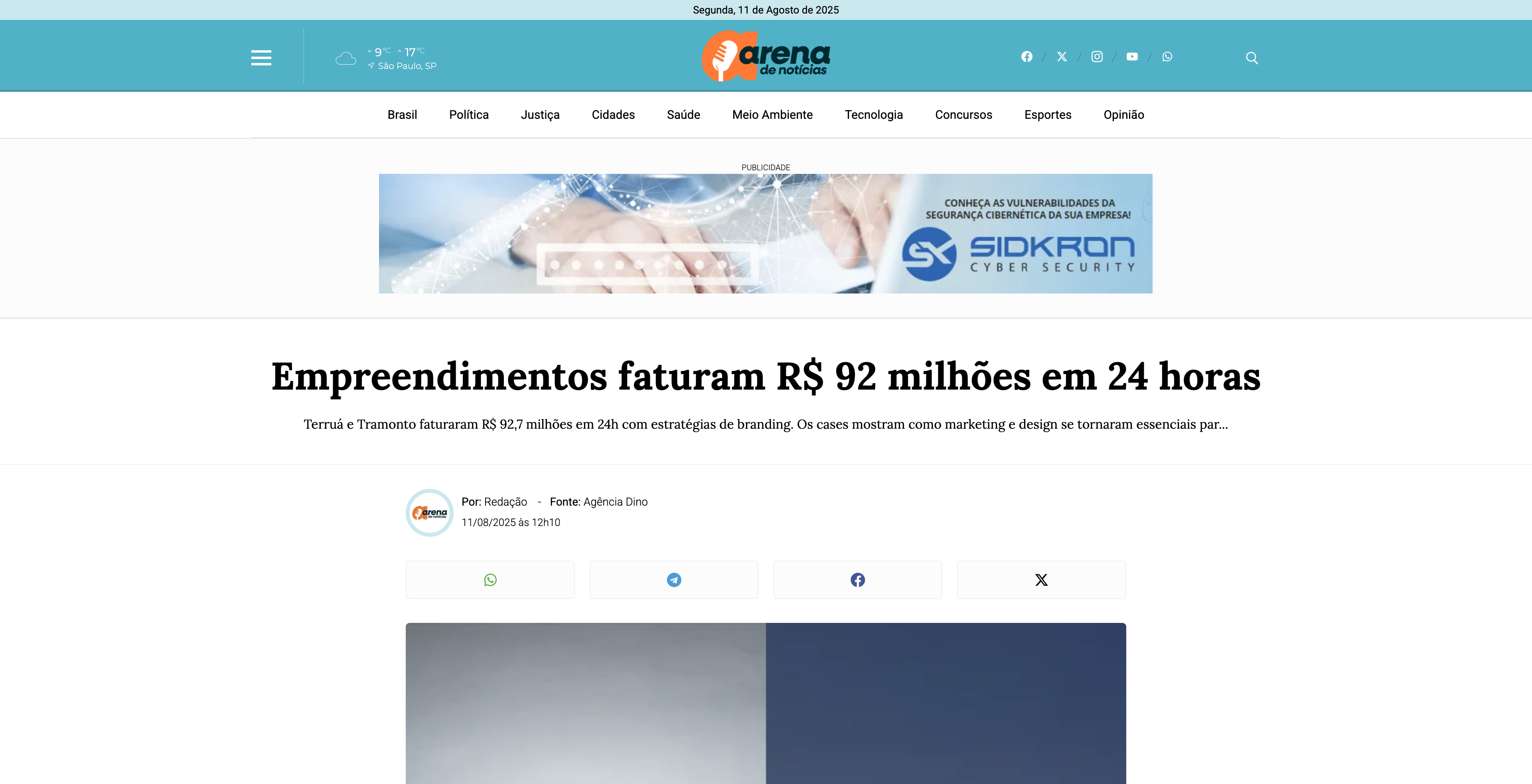 News from Arena de Notícias