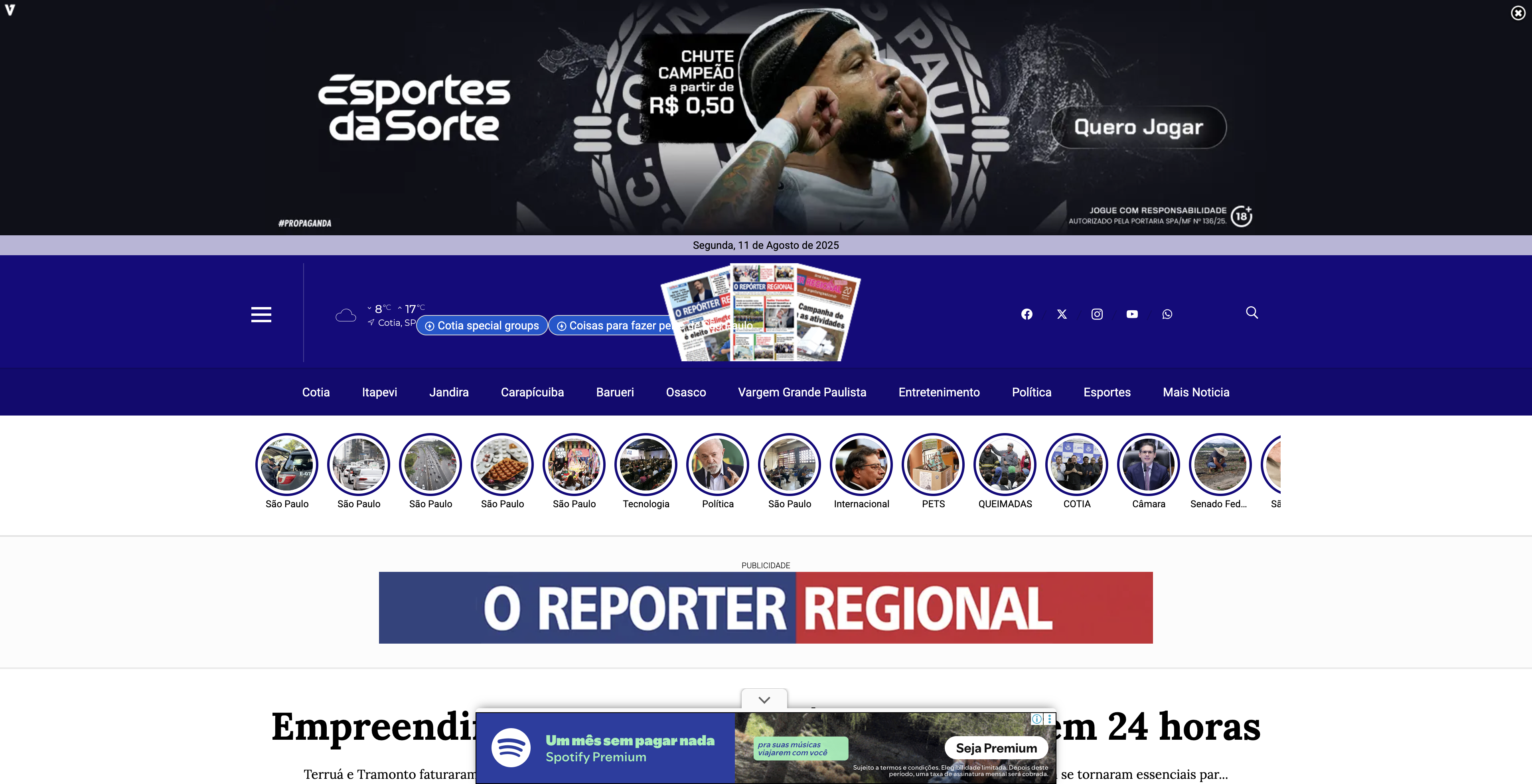 News from O Repórter Regional