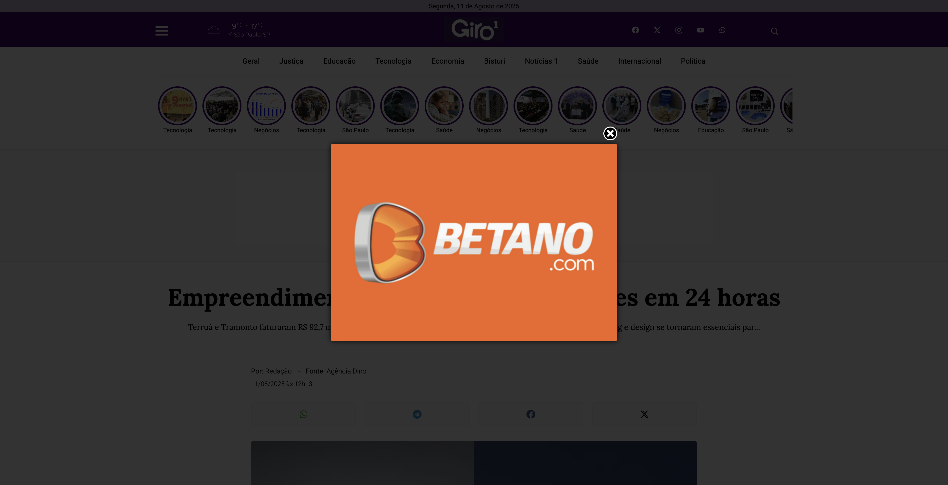 News from Jornal Giro 1