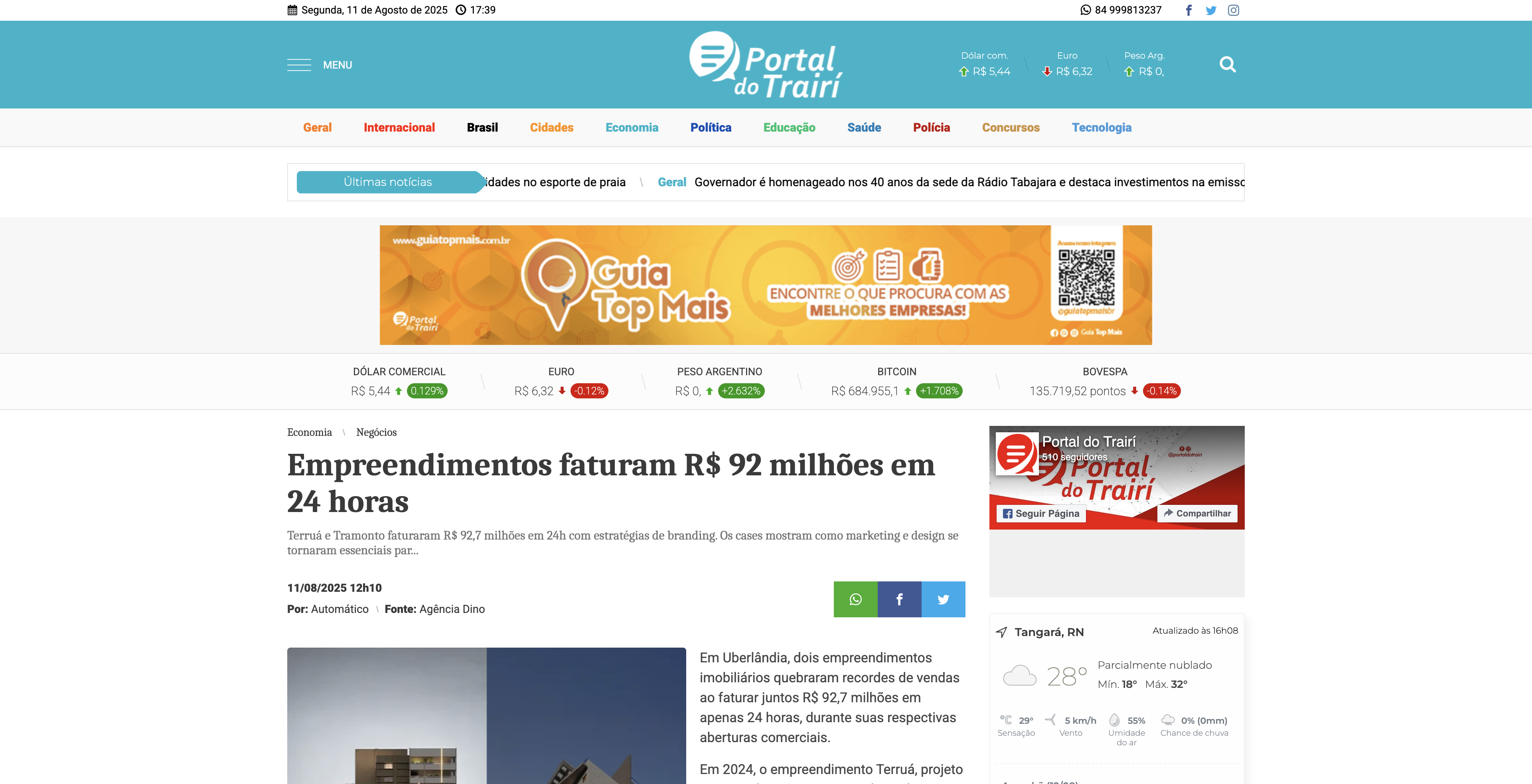 News from Portal do Trairi