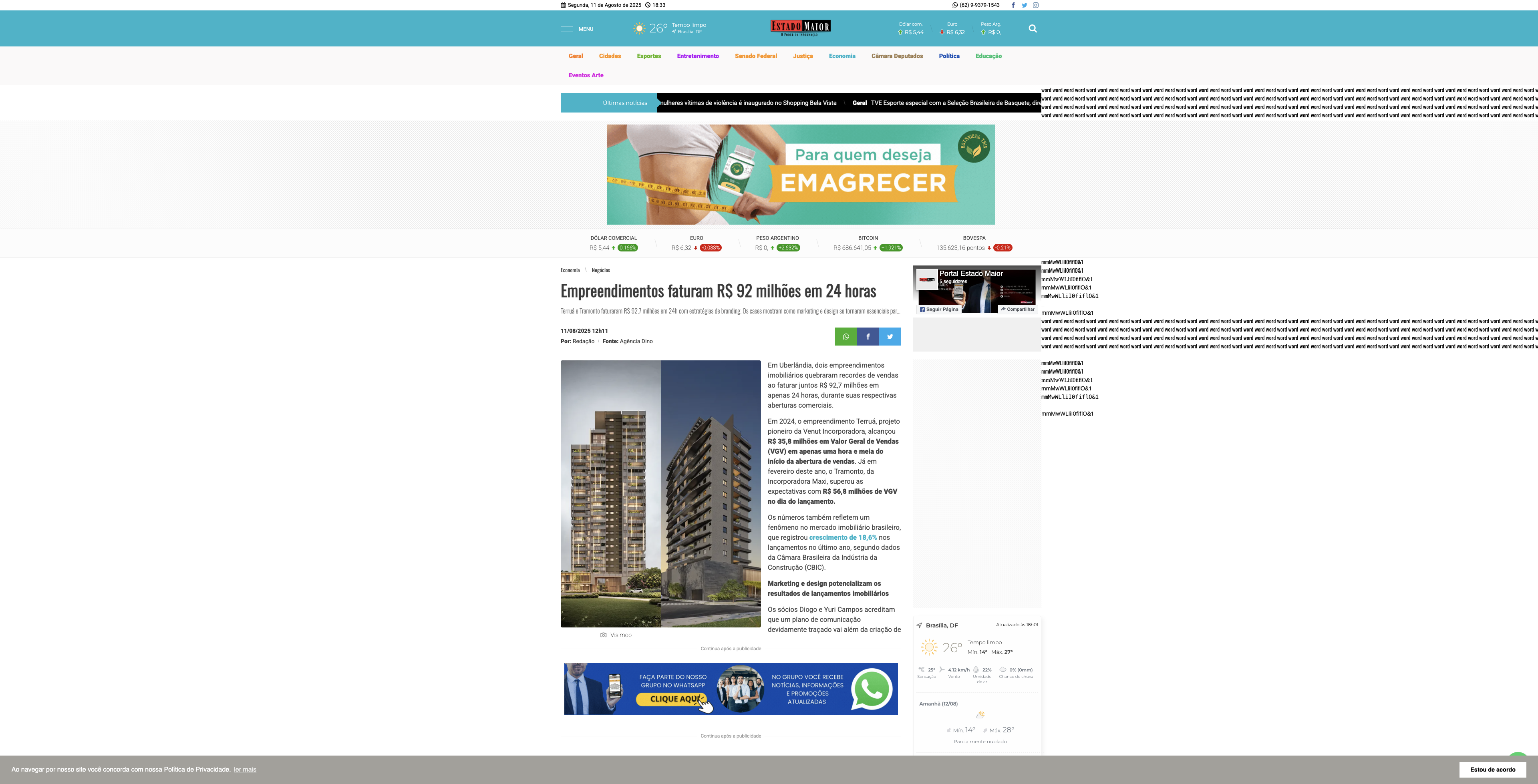News from Estado Maior
