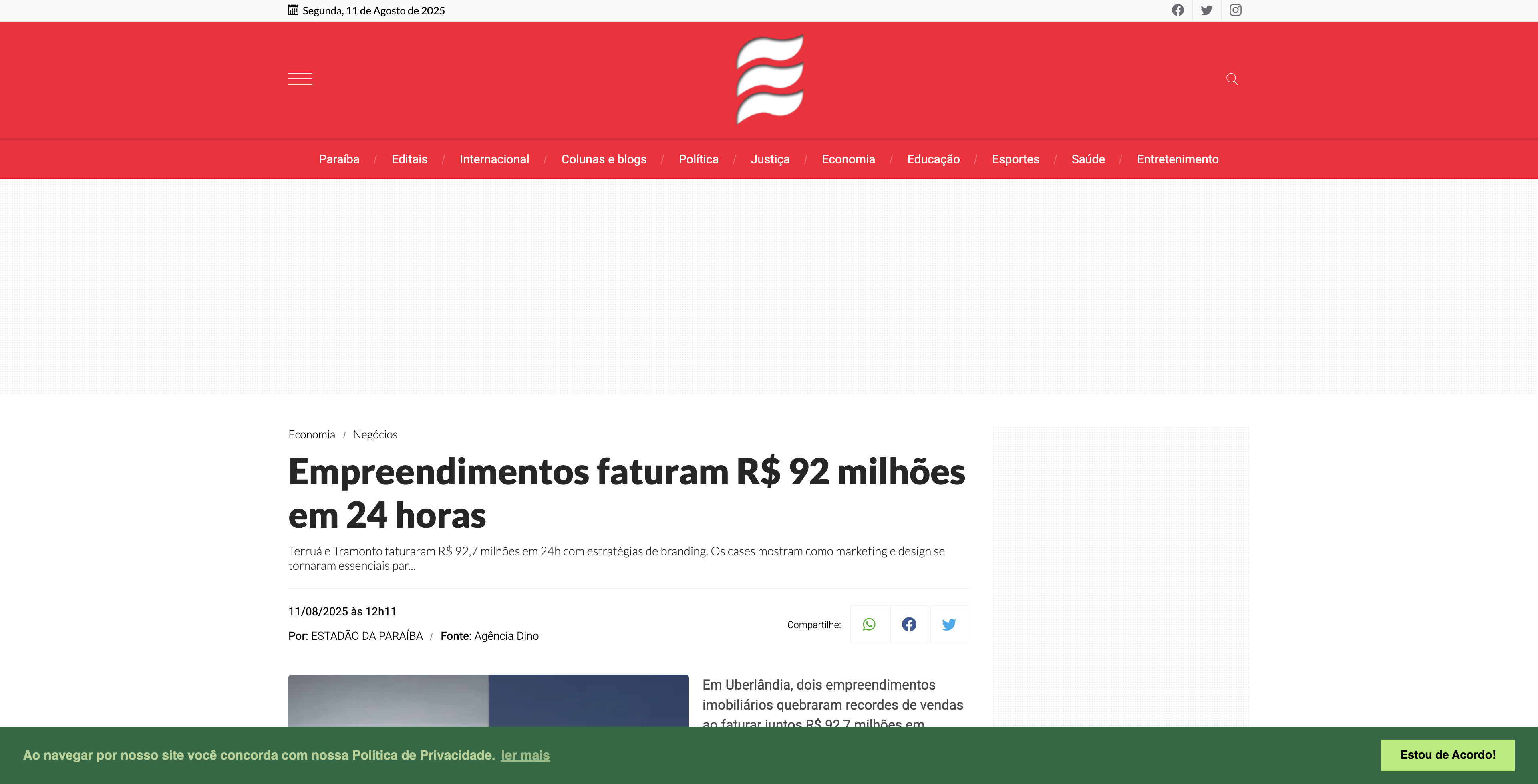 News from Estadão da Paraíba