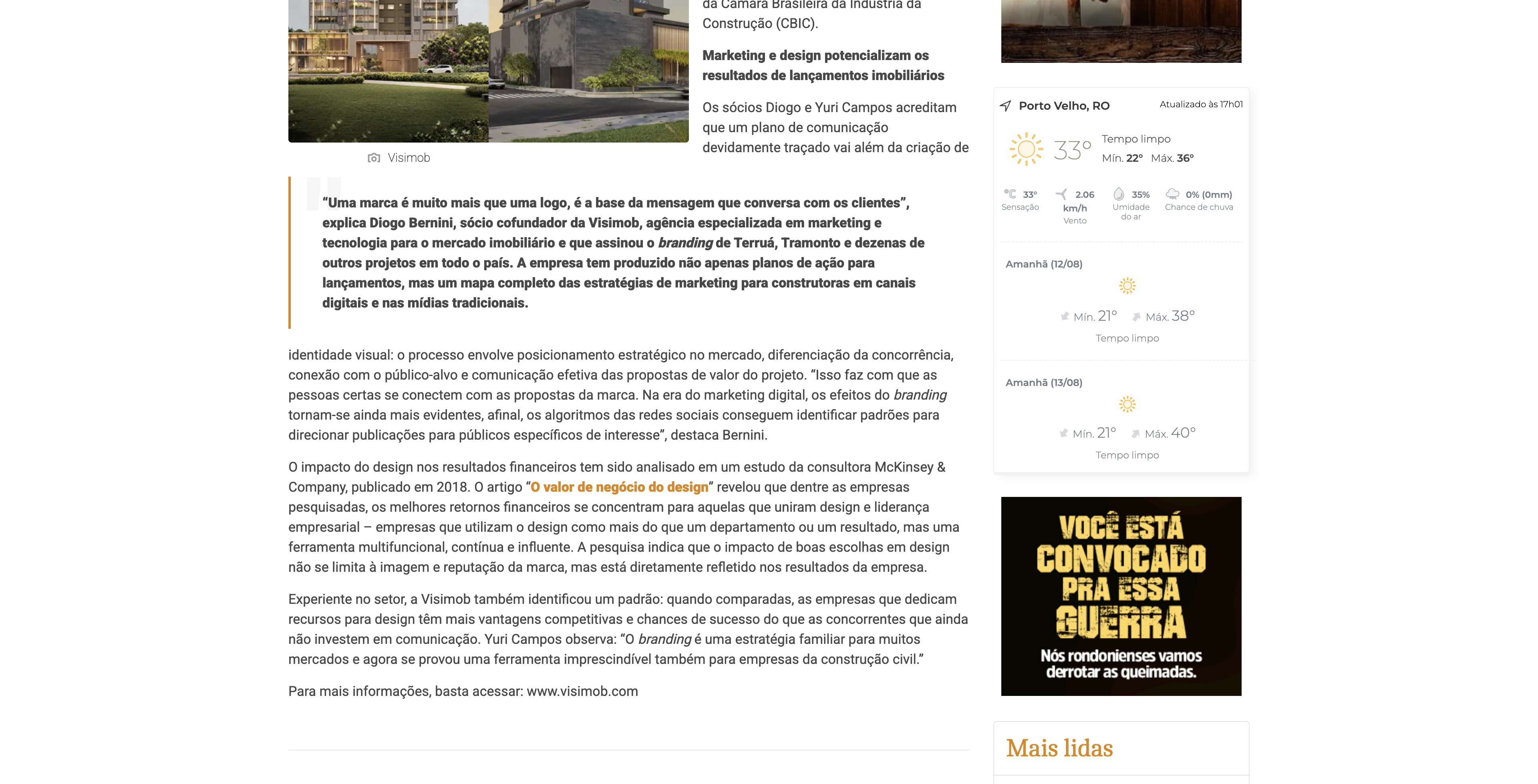 News from ESPAÇO ABERTO RONDÔNIA
