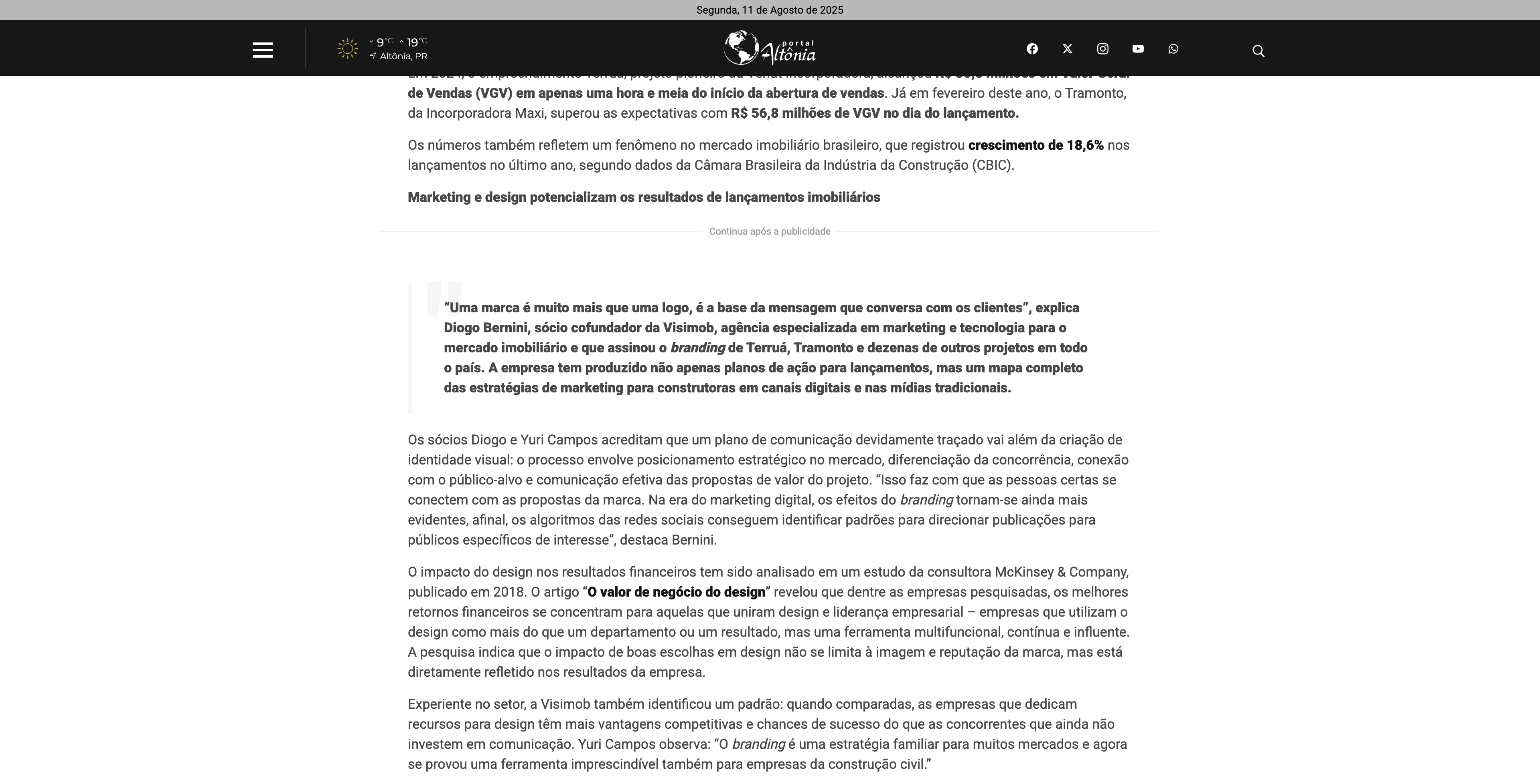 News from Portal Altônia