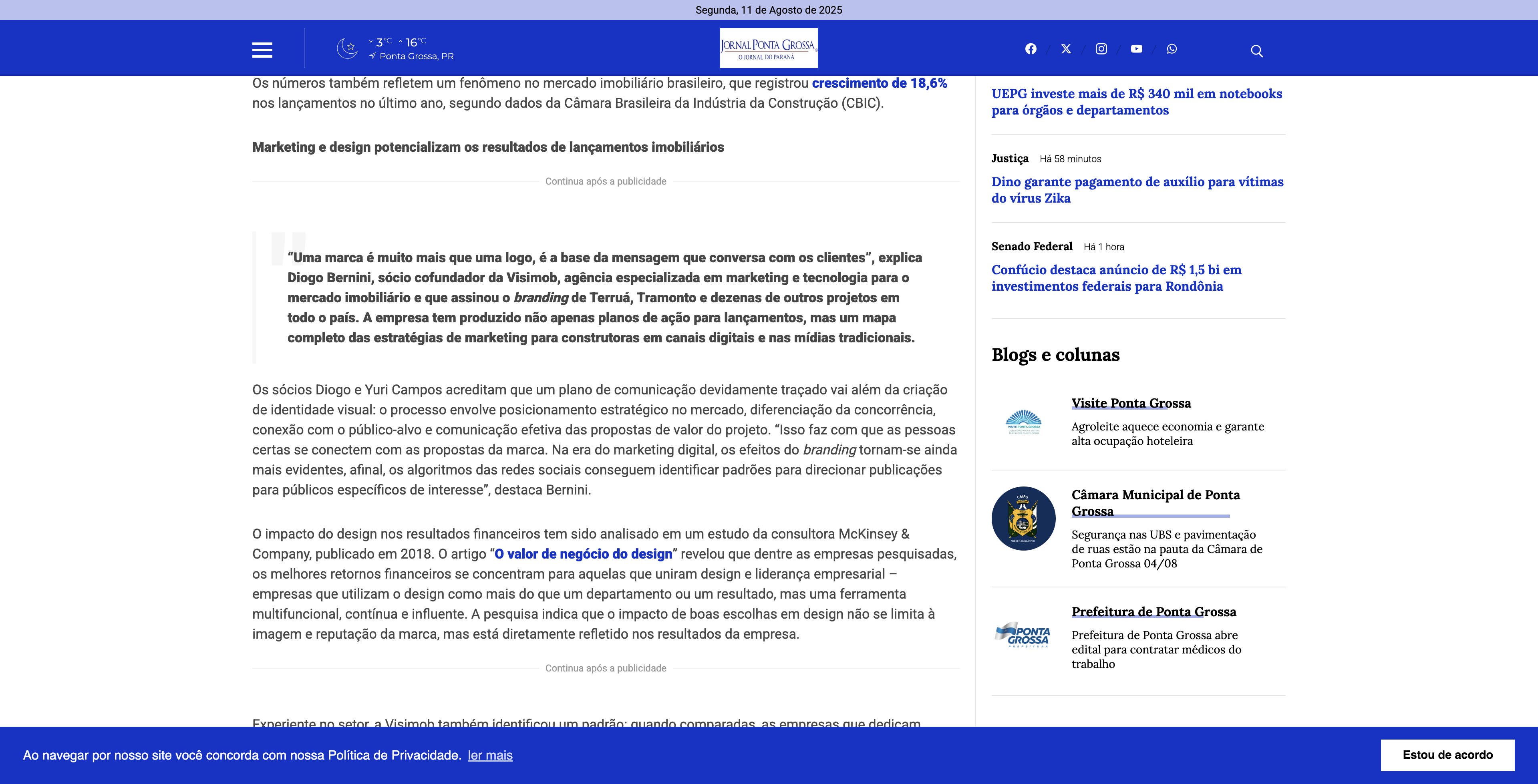 News from Jornal Ponta Grossa