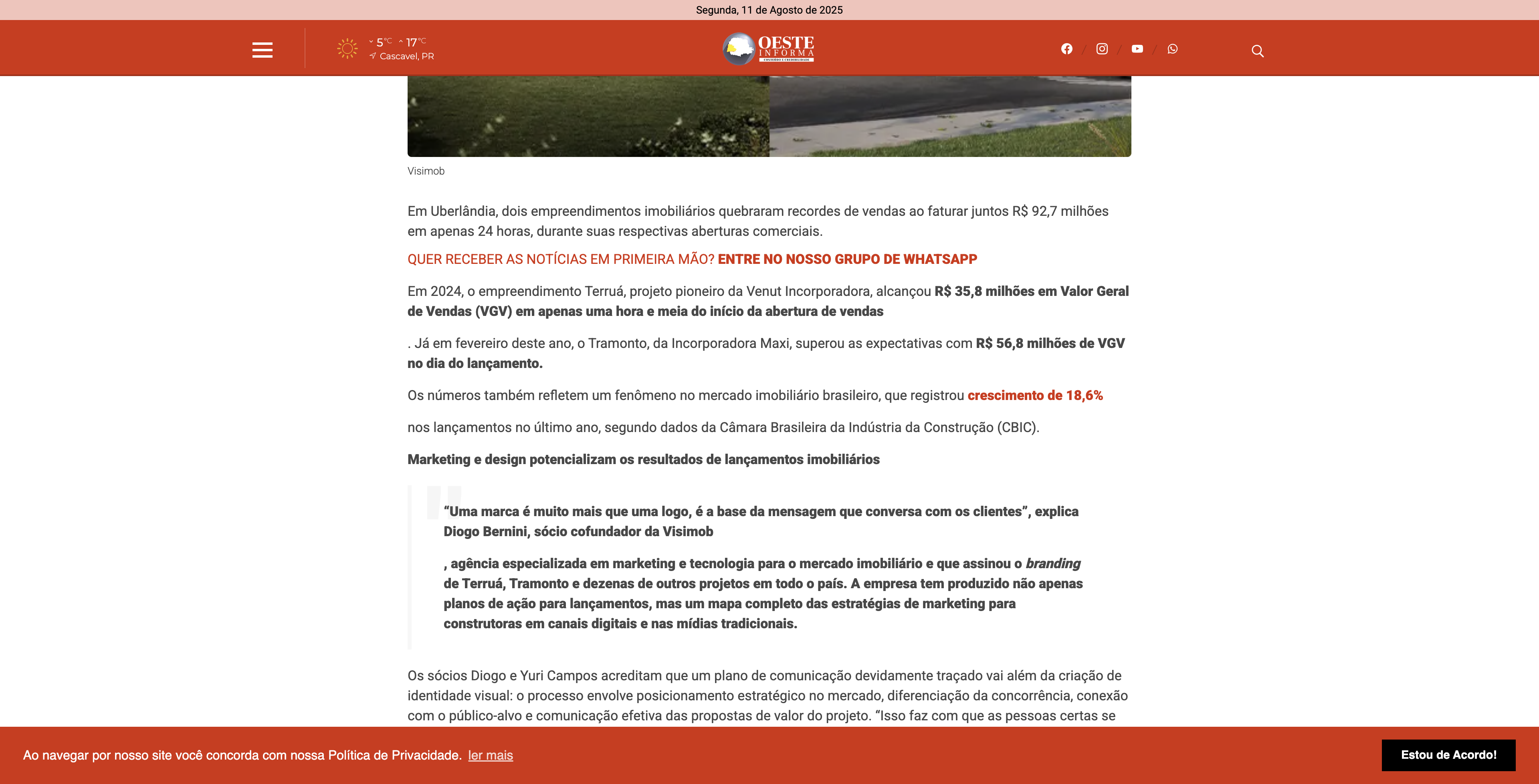 News from Oeste Informa