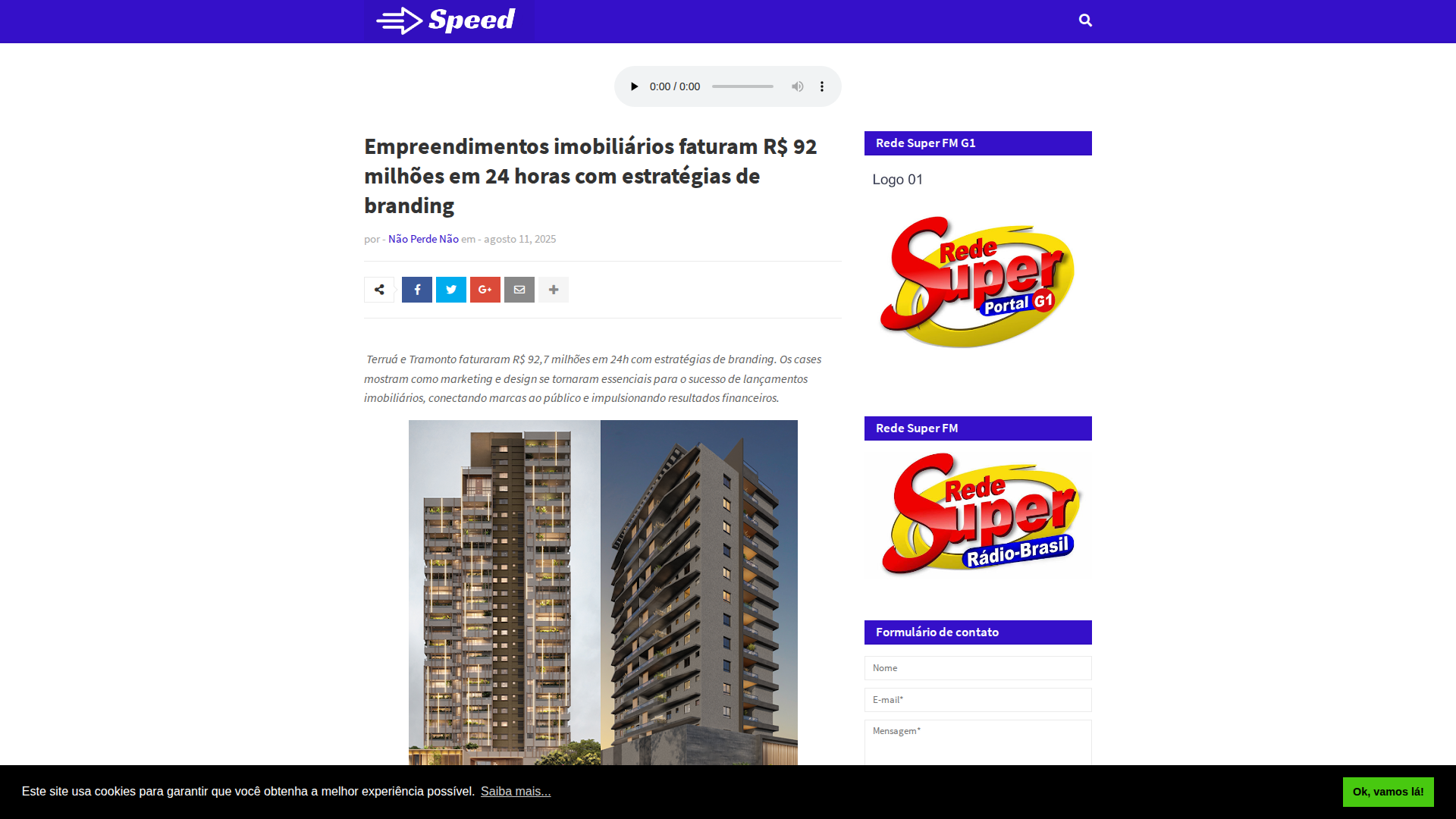 Notícia de Speed
